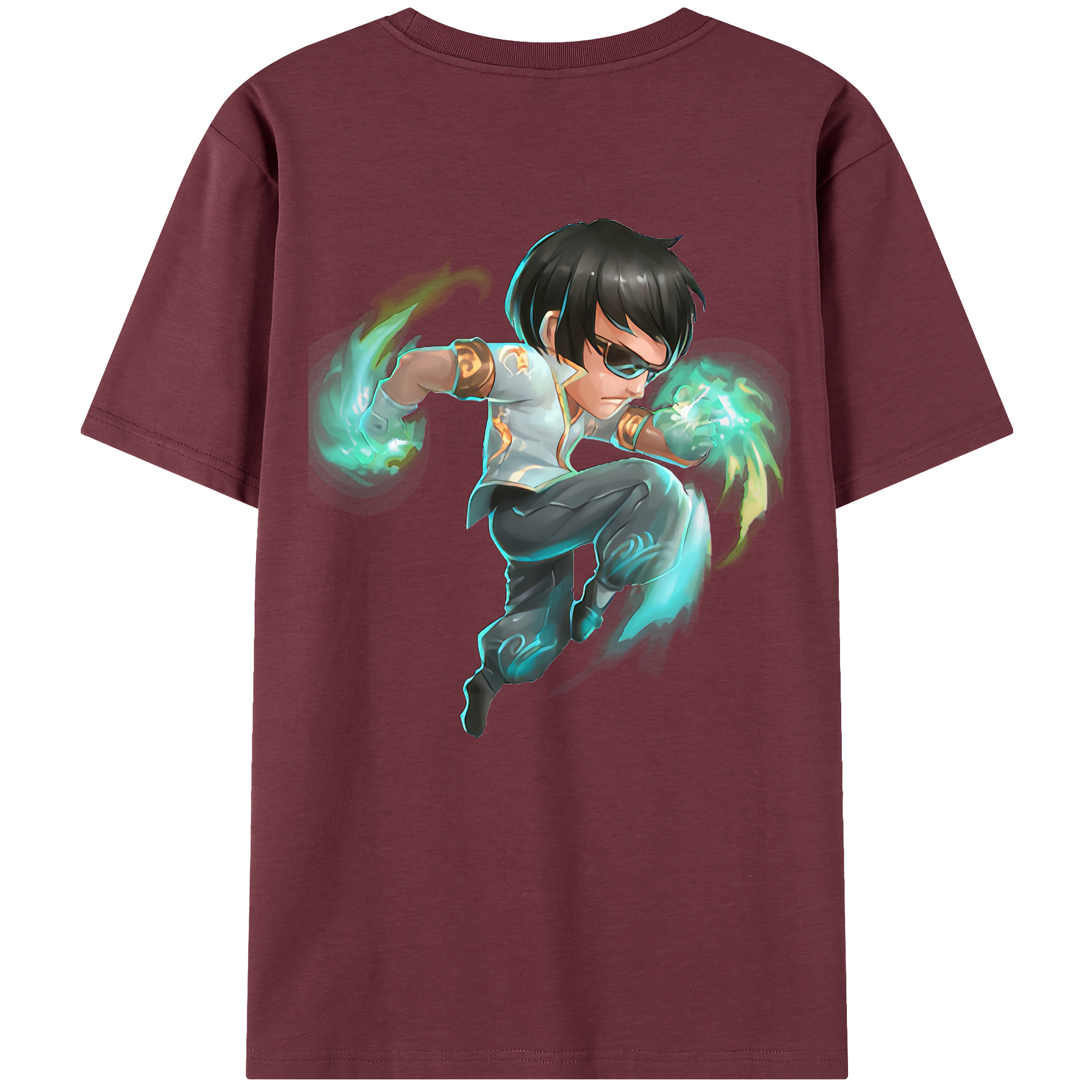 リーグ・オブ・レジェンド League of Legends LOL 綿100％半袖Tシャツ（背面プリント）